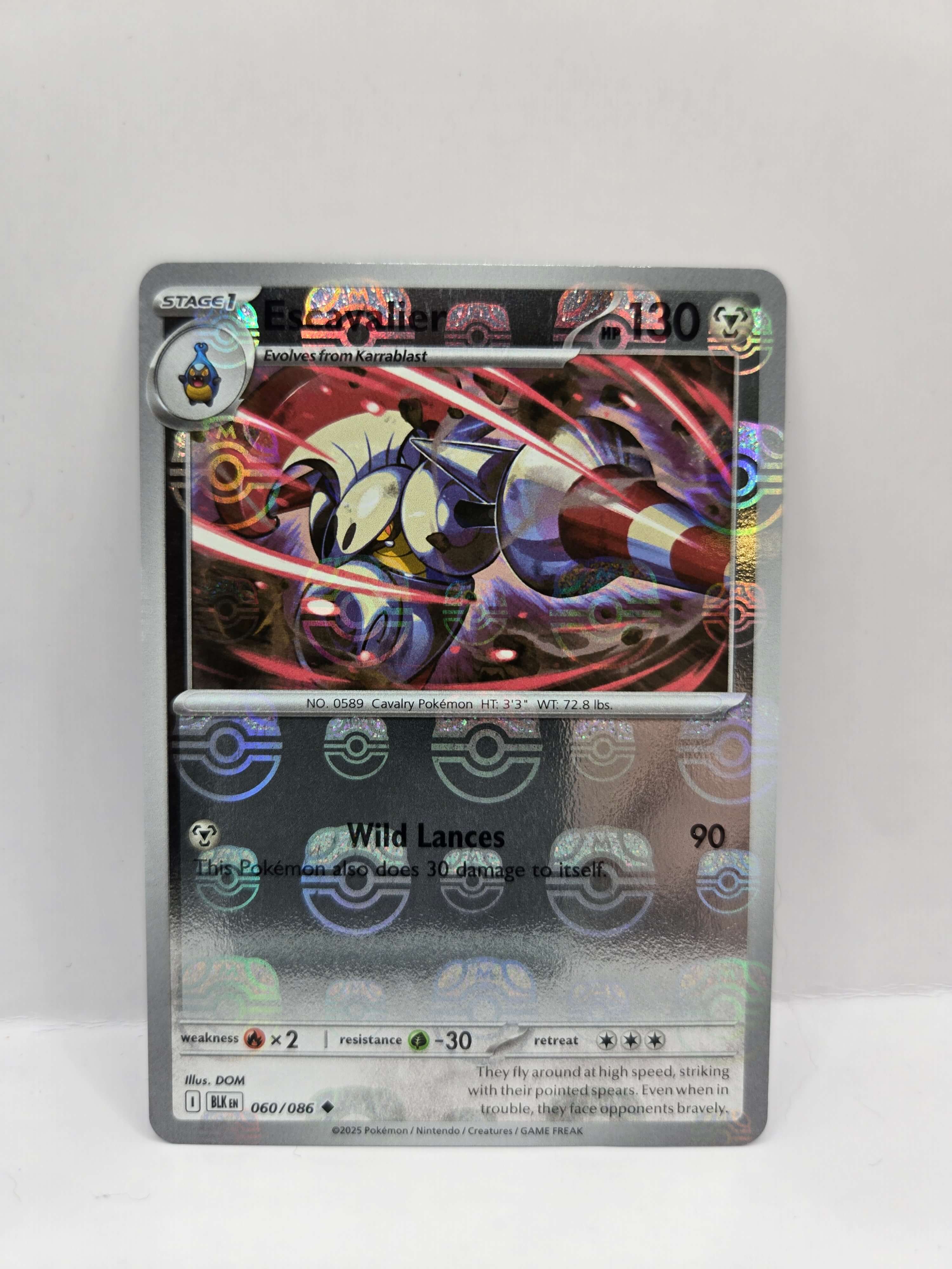 Escavalier 060/086 Masterball reverse holo