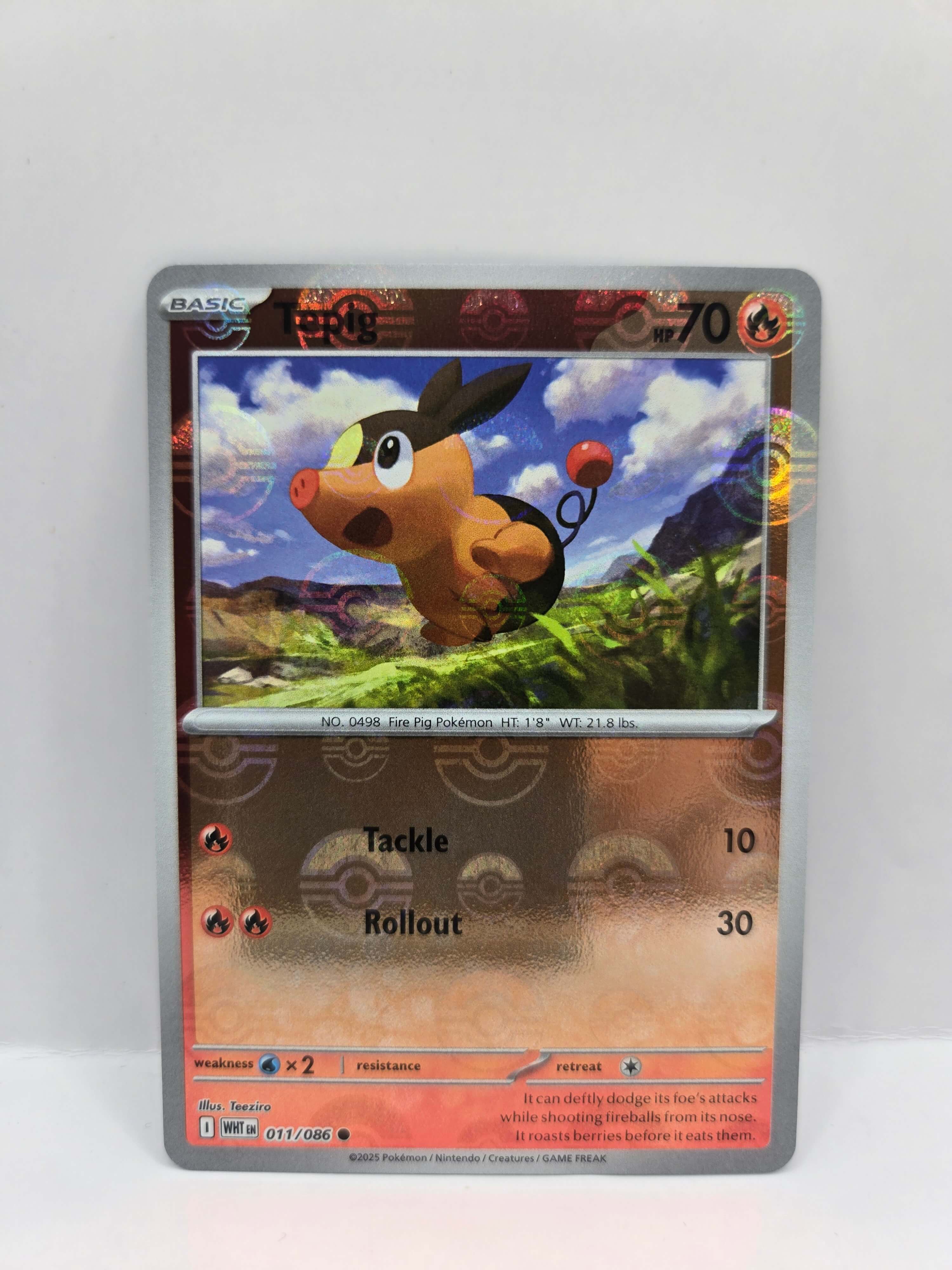 Tepig 011/086 Pokéball reverse holo