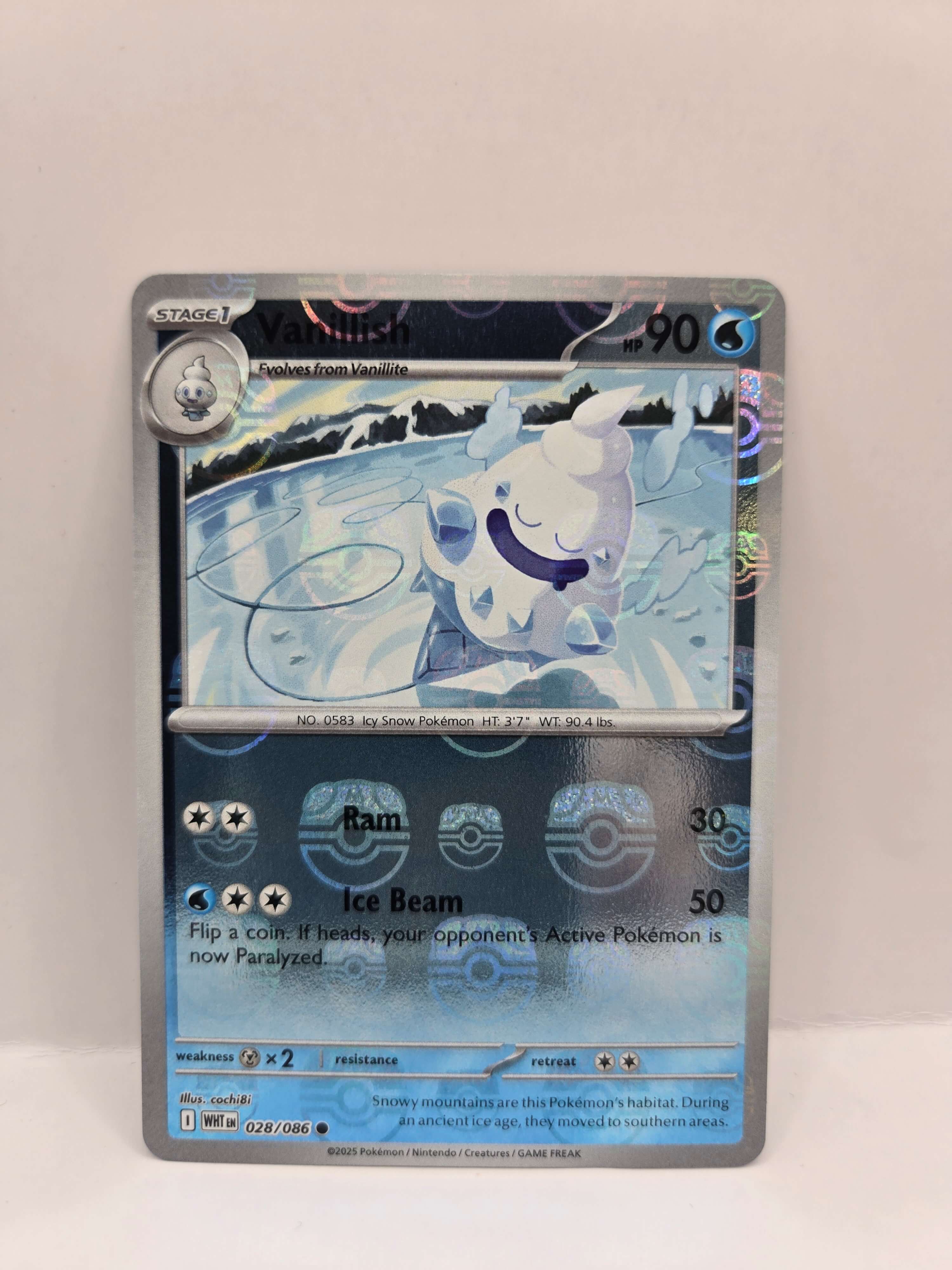 Vanillish 028/086 Masterball reverse holo