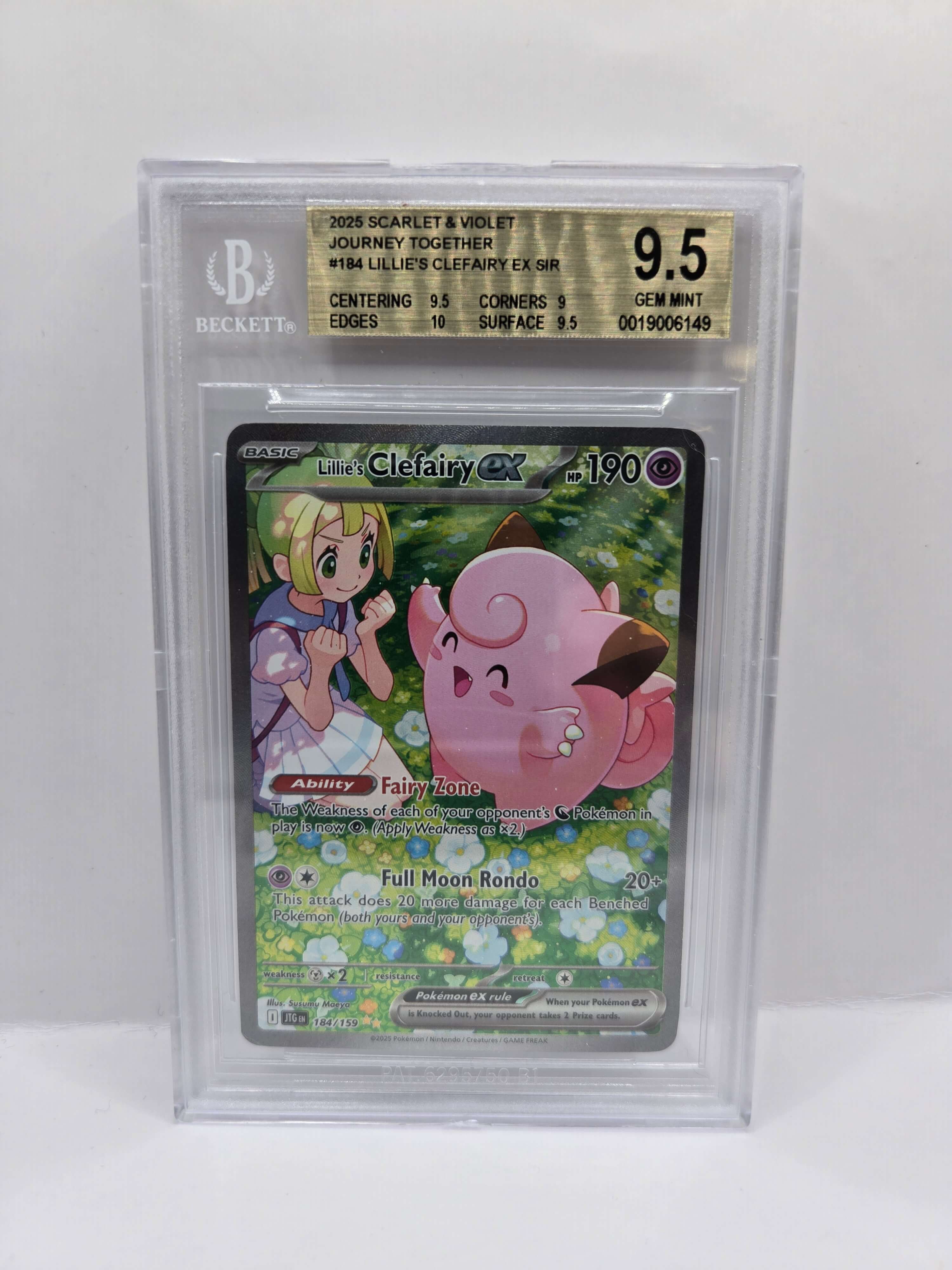Lillie's Clefairy ex 184/159 BGS 9.5