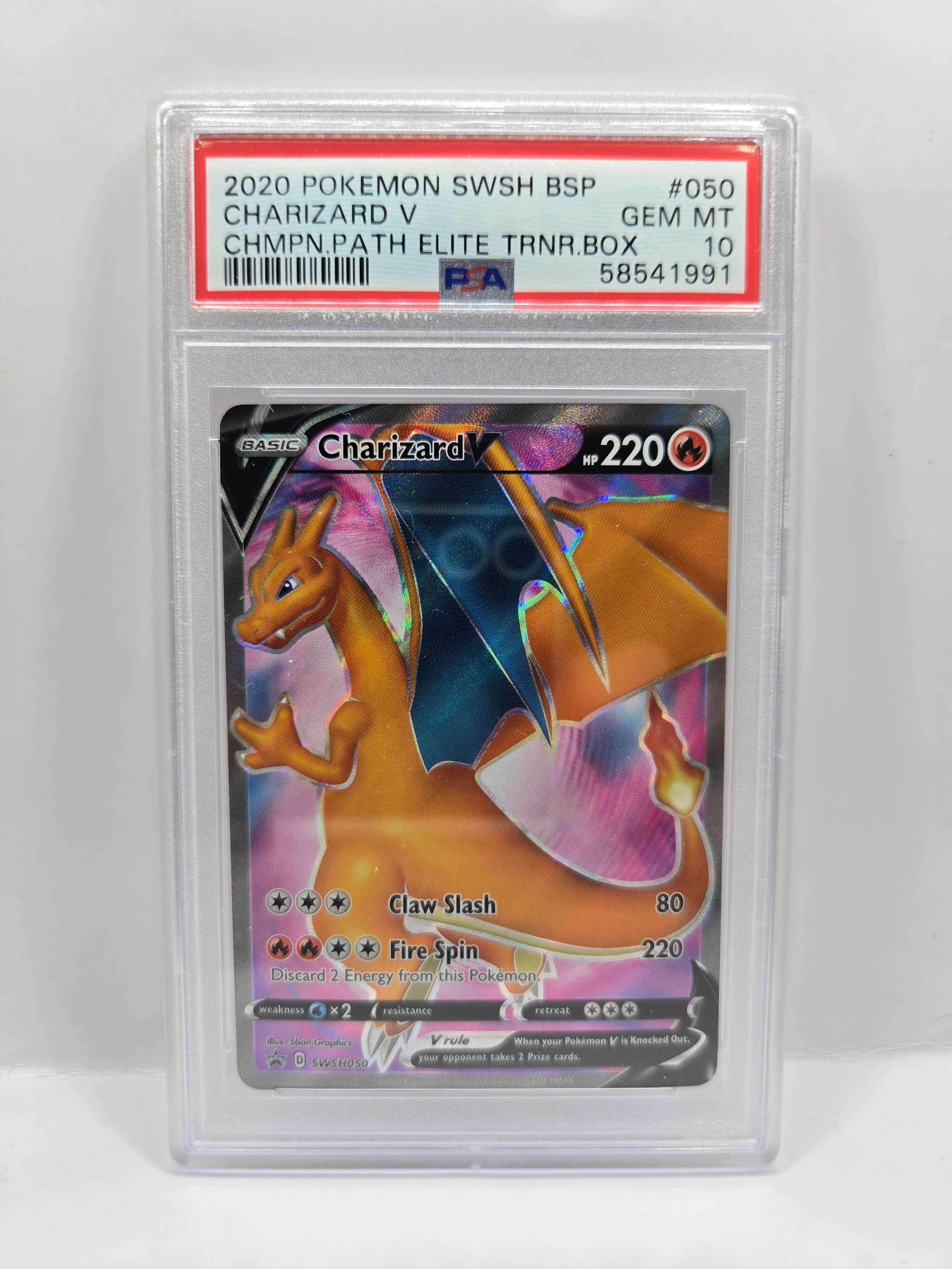 Charizard V SWSH050 PSA 10