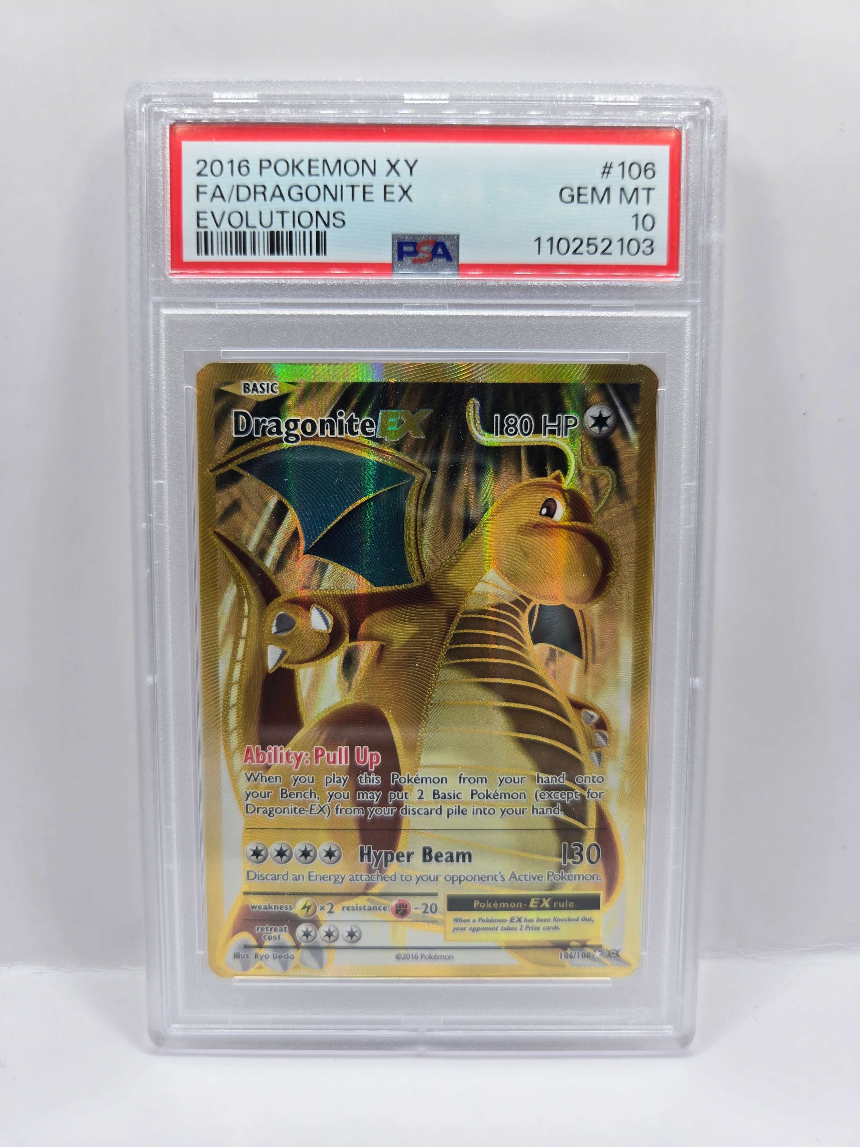 Dragonite ex 106/108 PSA 10