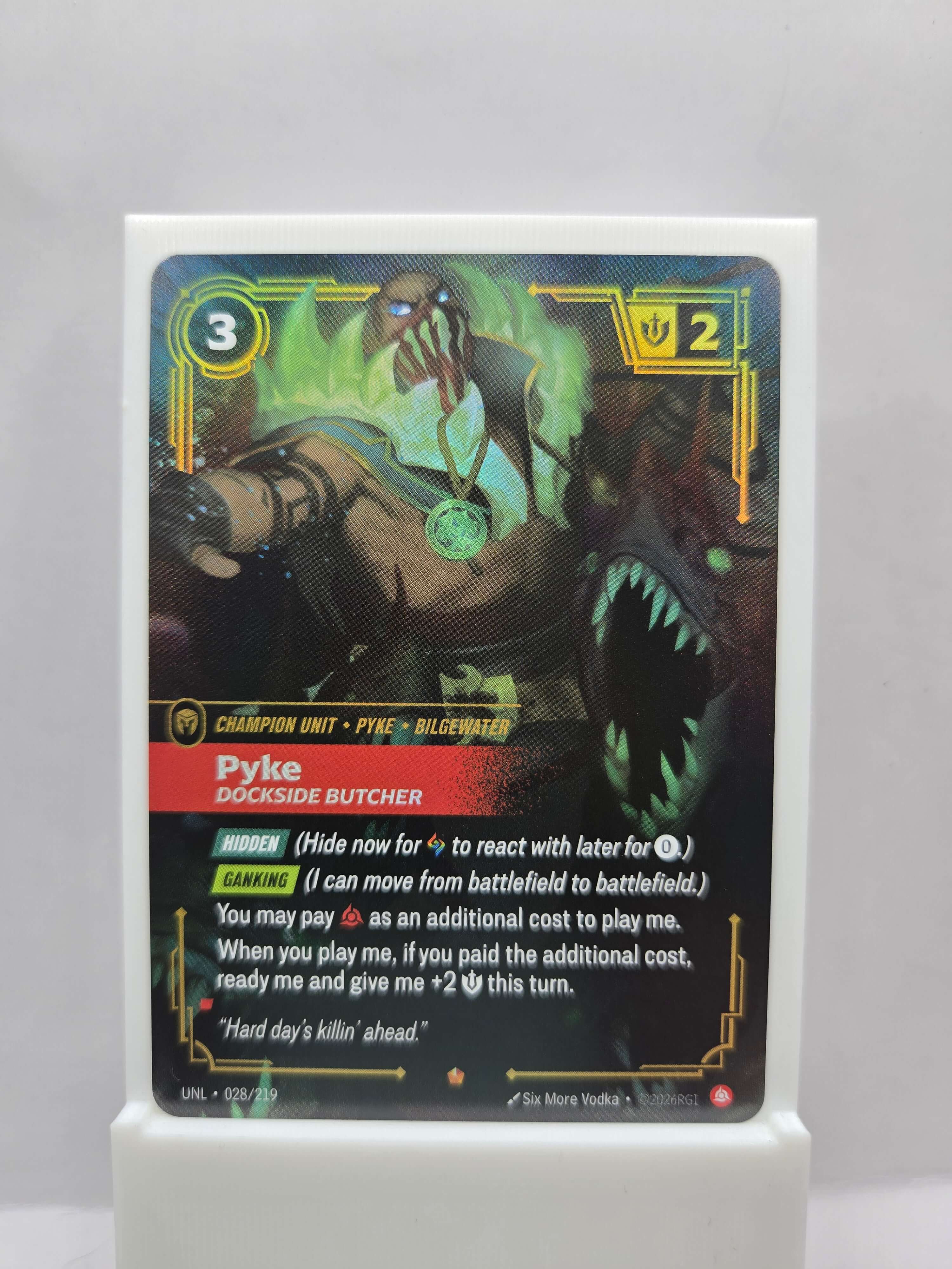 Pyke, Dockside Butcher 028/219