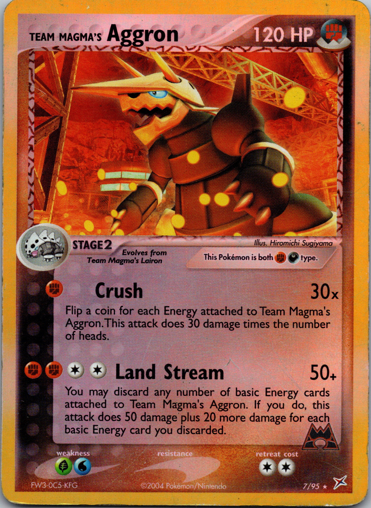 Team Magma's Aggron - front