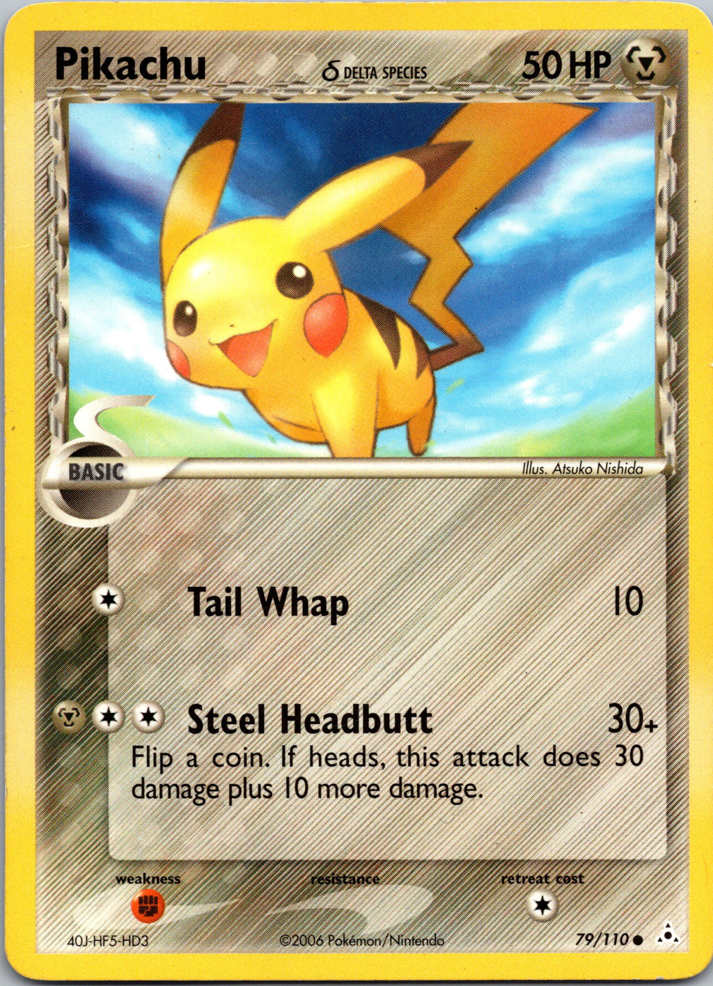 Pikachu δ - front