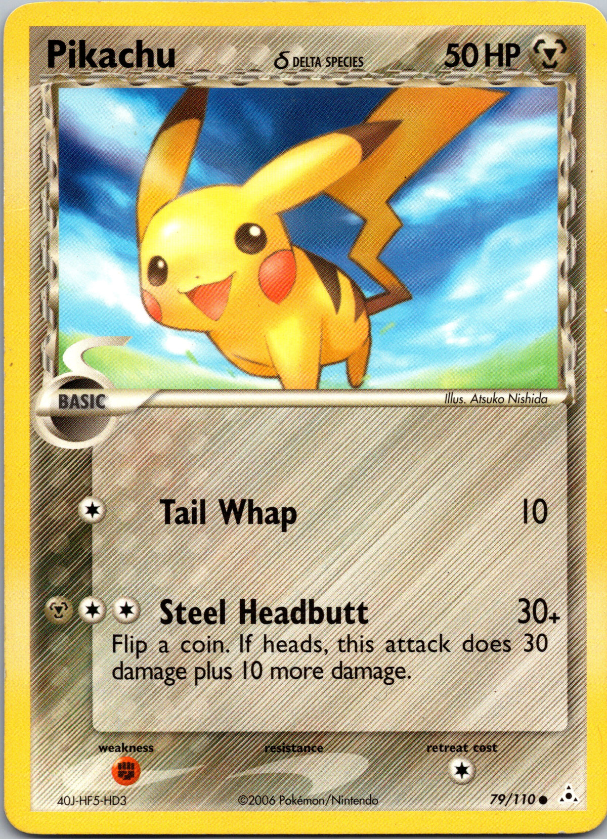 Pikachu δ - front