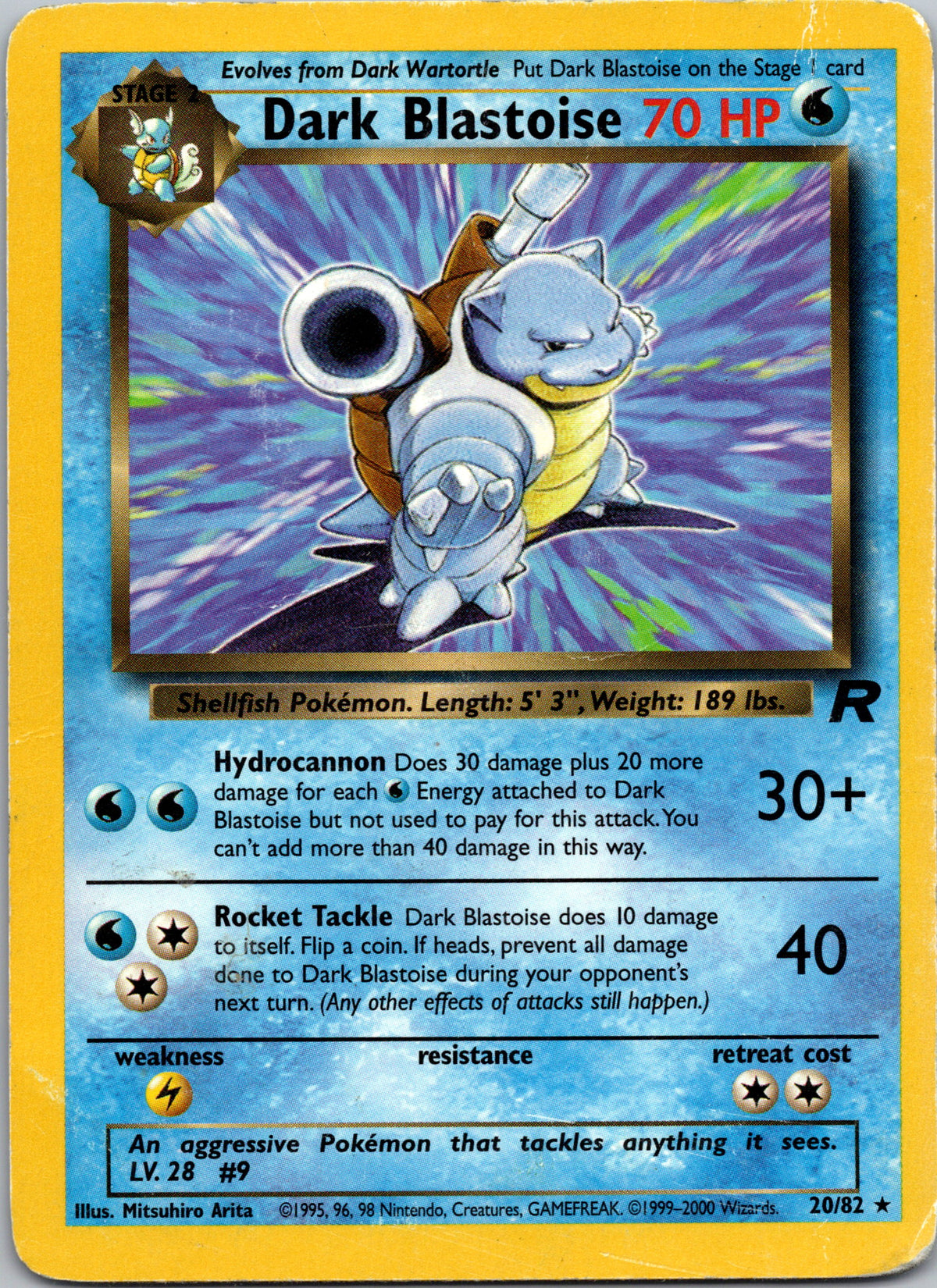 Dark Blastoise - front