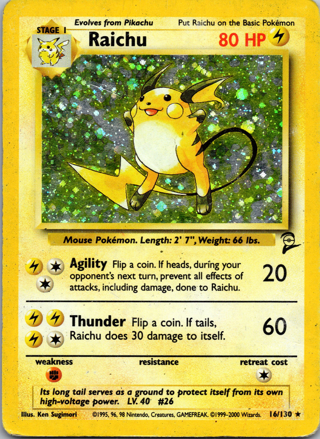Raichu - front