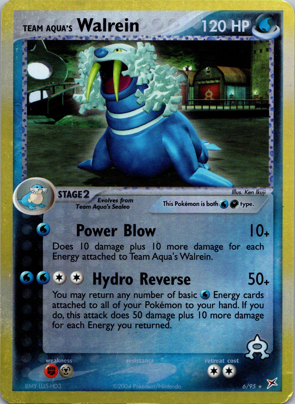 Team Aqua's Walrein - front