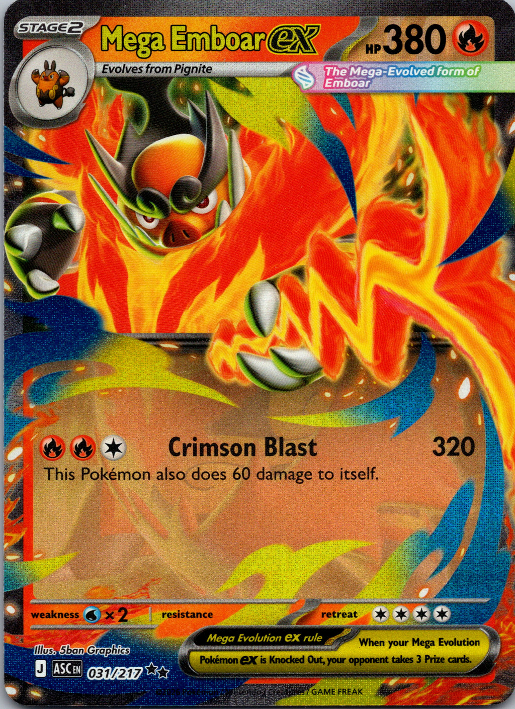 Mega Emboar ex - front