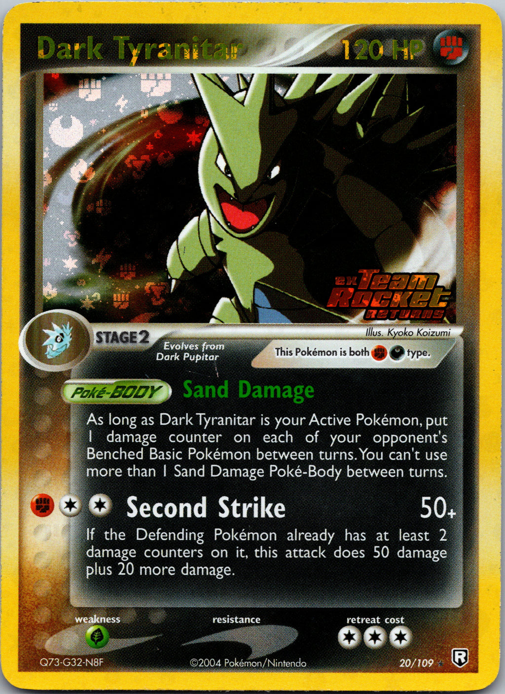Dark Tyranitar - front