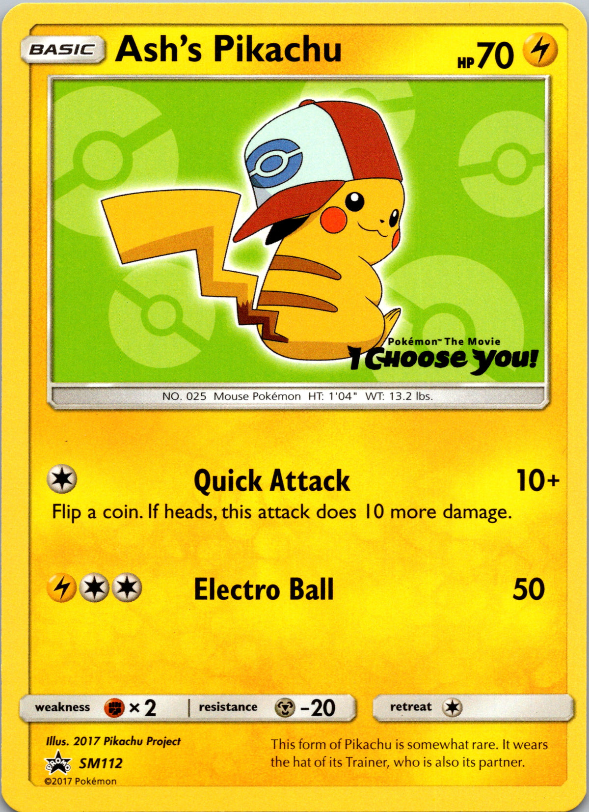 Ash's Pikachu - front