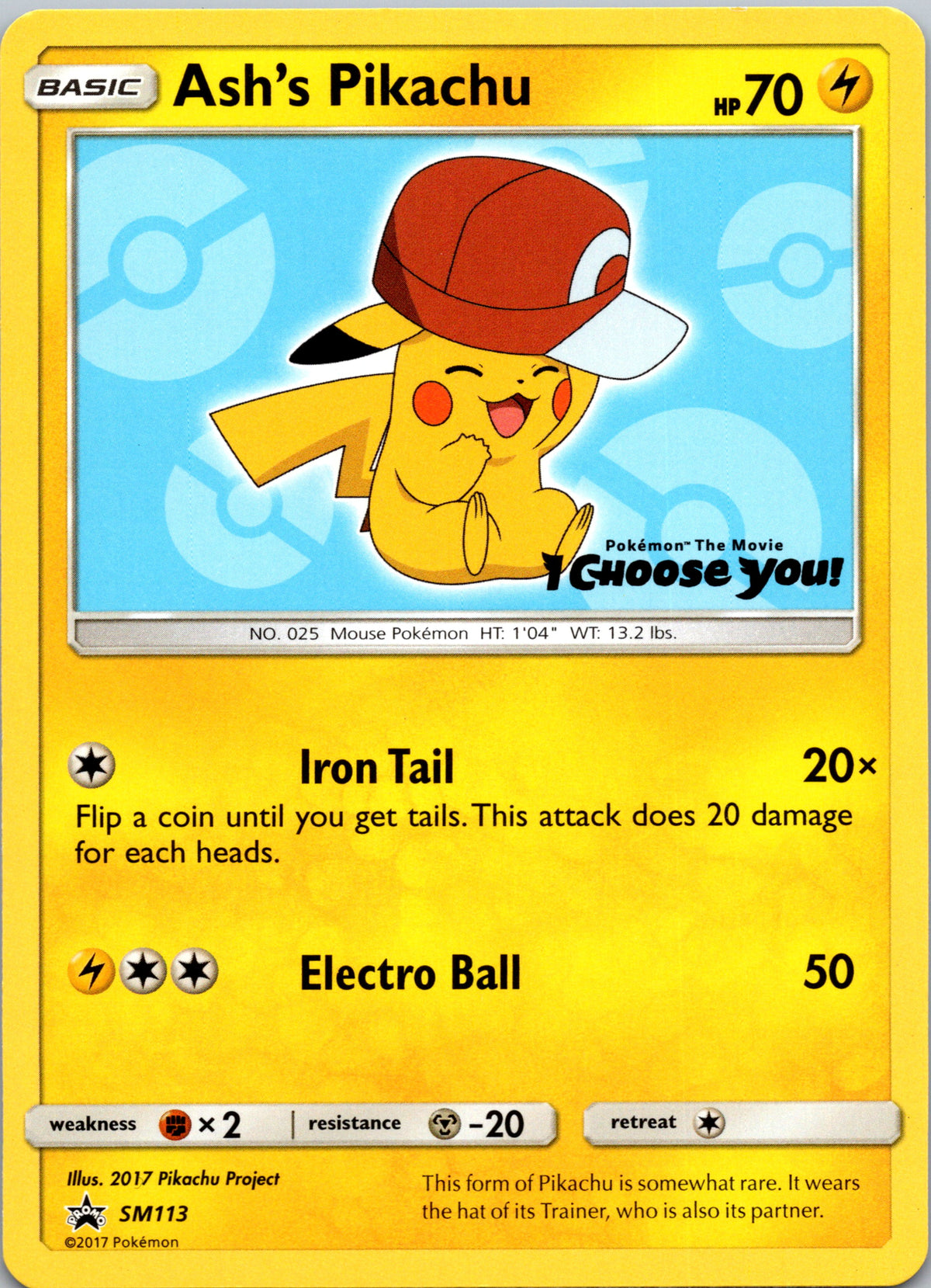 Ash's Pikachu - front