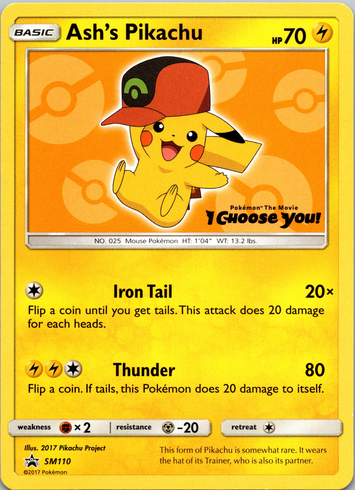 Ash's Pikachu - front