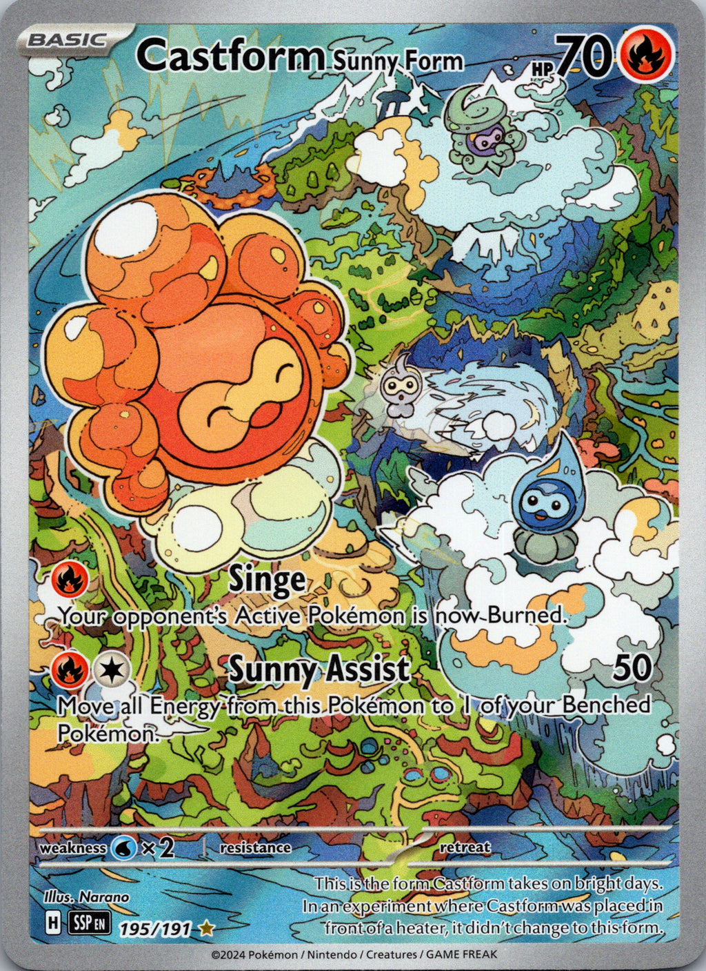 Castform Sunny Form - front