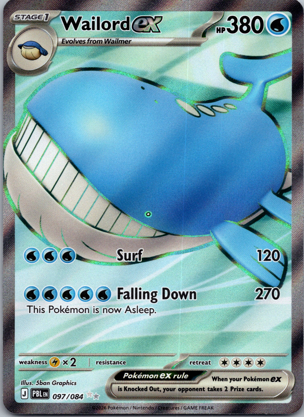 Wailord ex - front