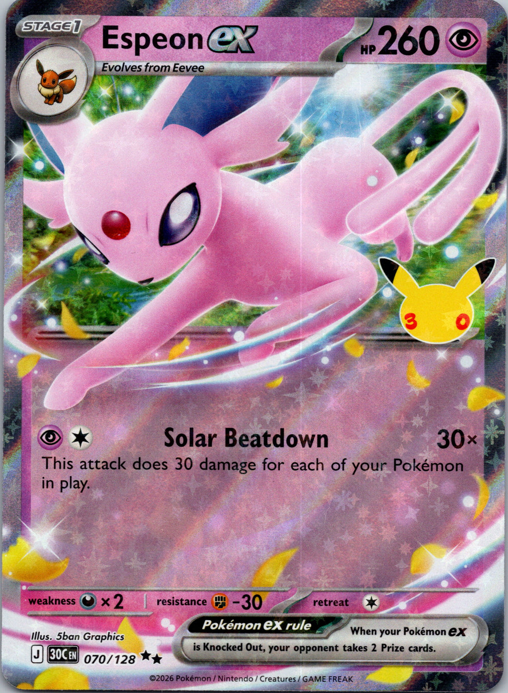 Espeon ex - front
