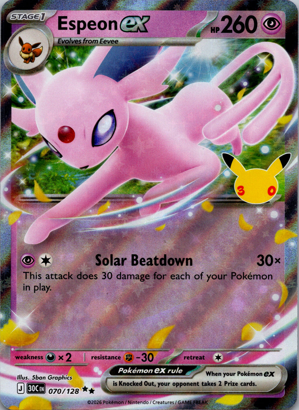 Espeon ex - front