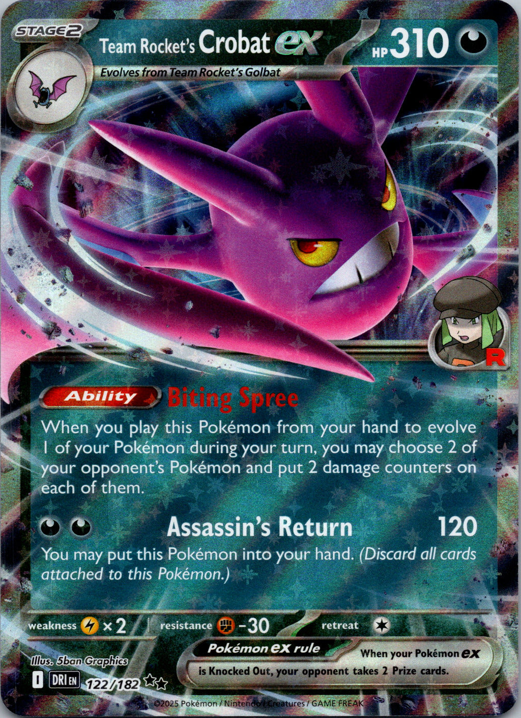 Team Rocket's Crobat ex - front