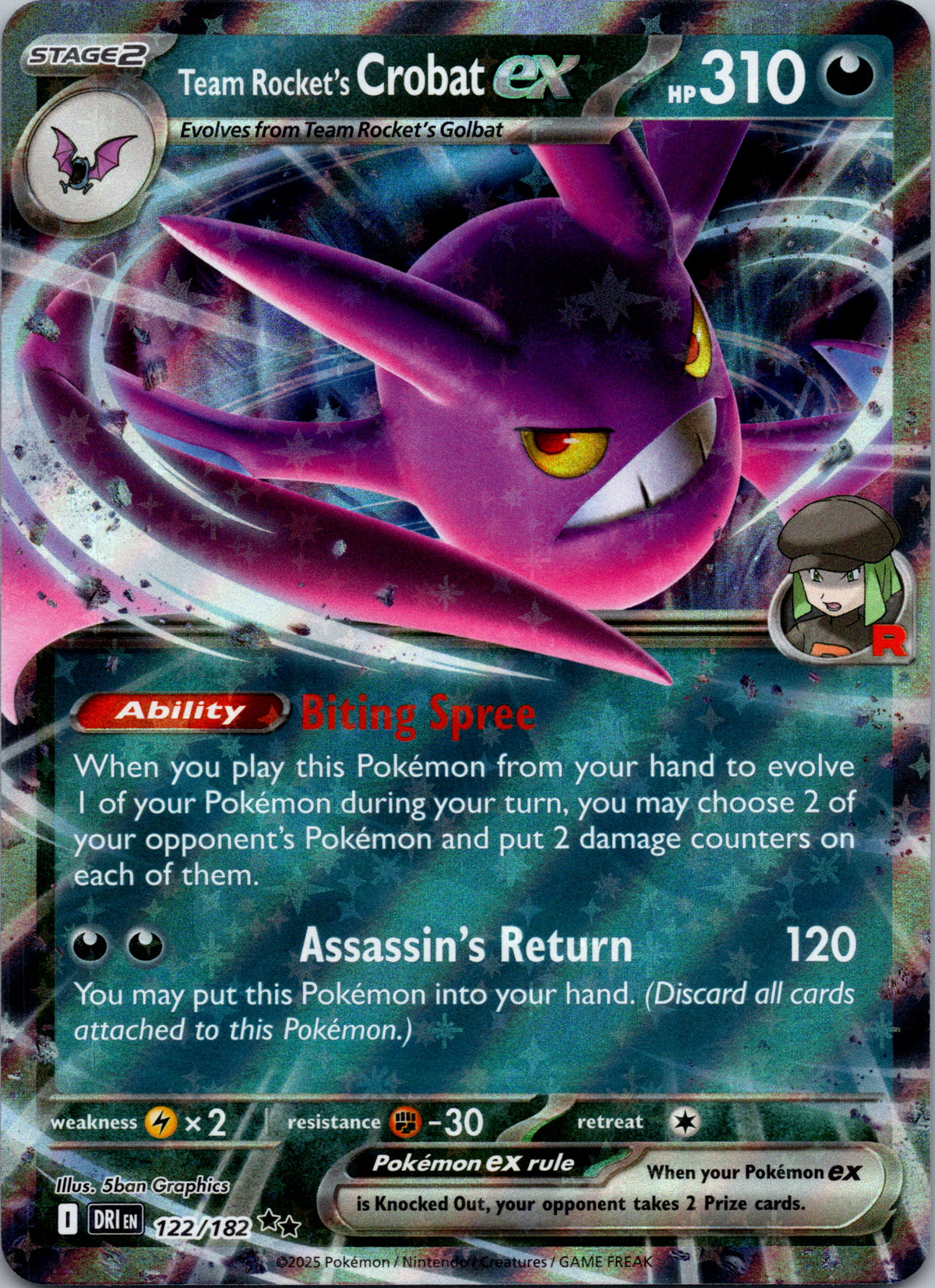 Team Rocket's Crobat ex - front