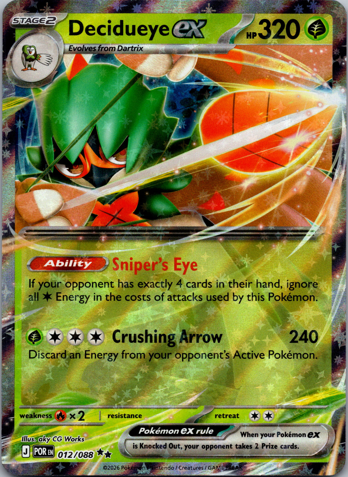Decidueye ex - front