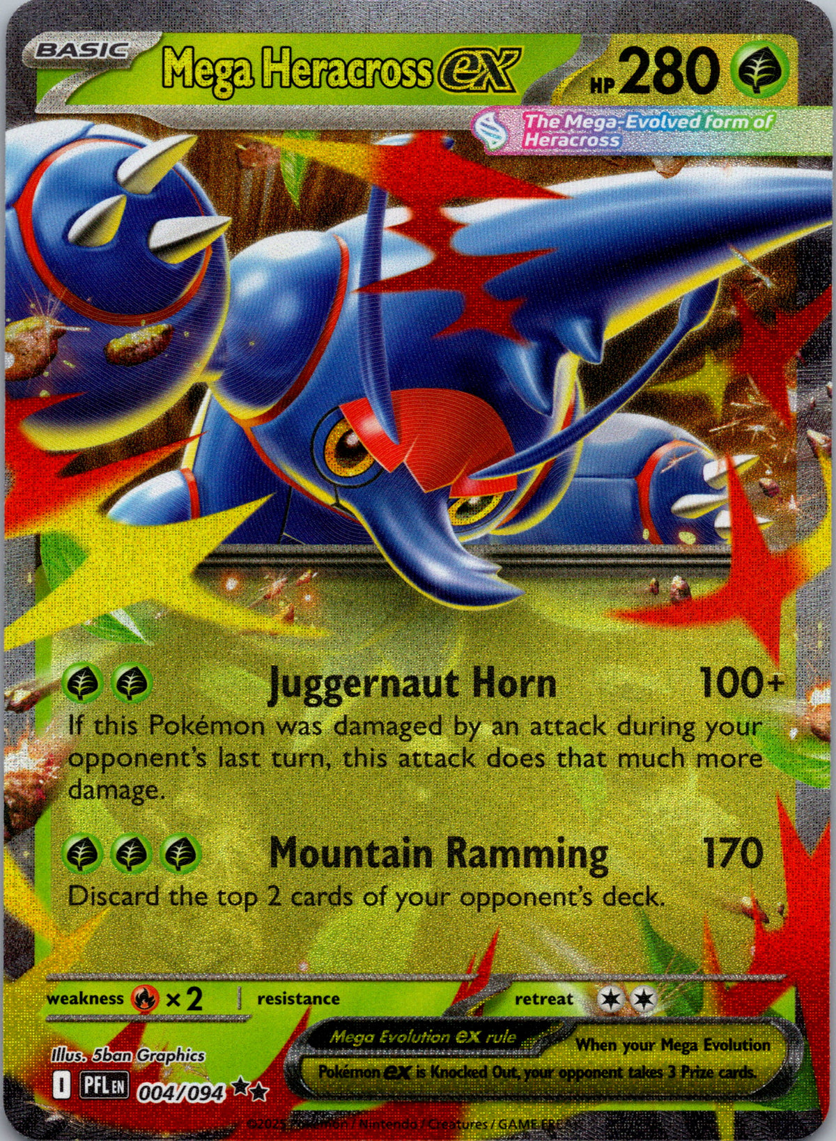 Mega Heracross ex - front