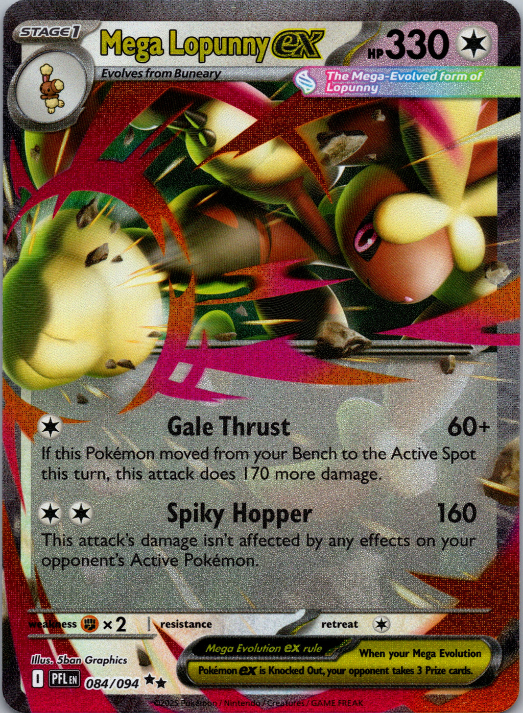 Mega Lopunny ex - front