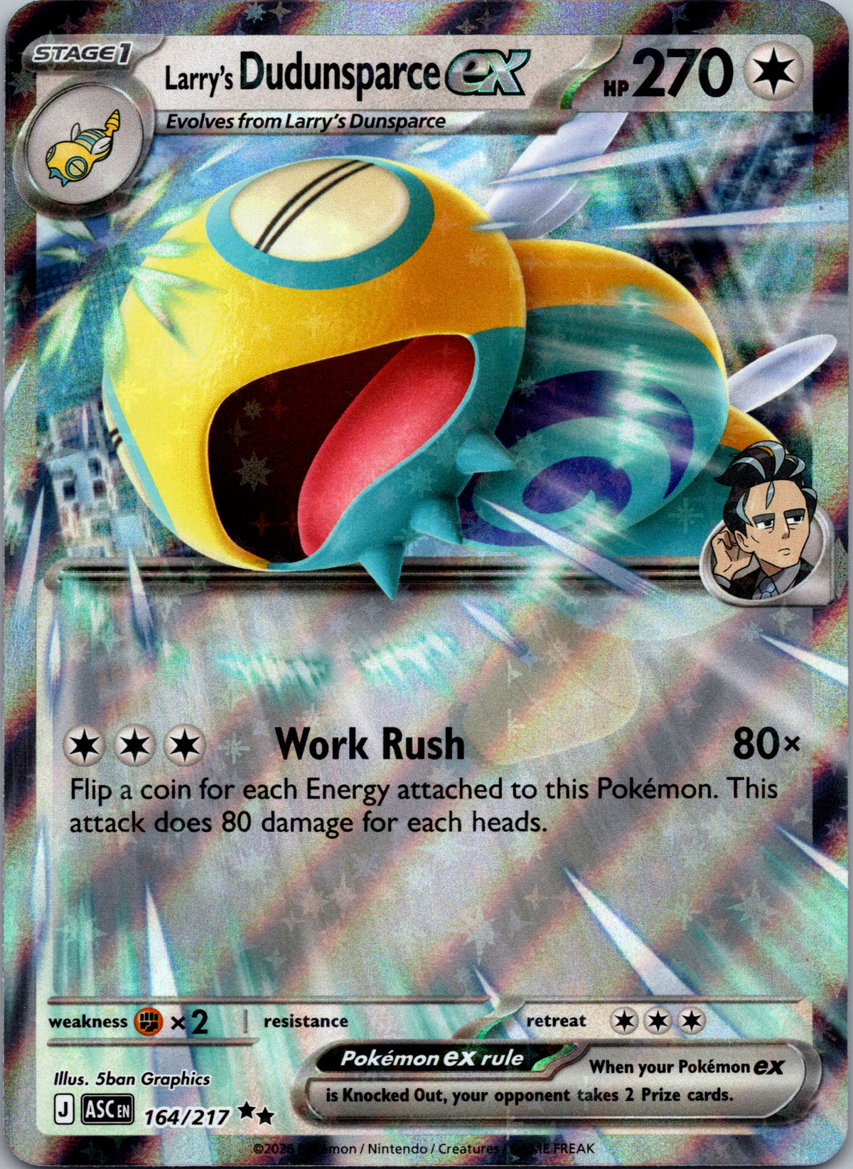 Larry's Dudunsparce ex - front