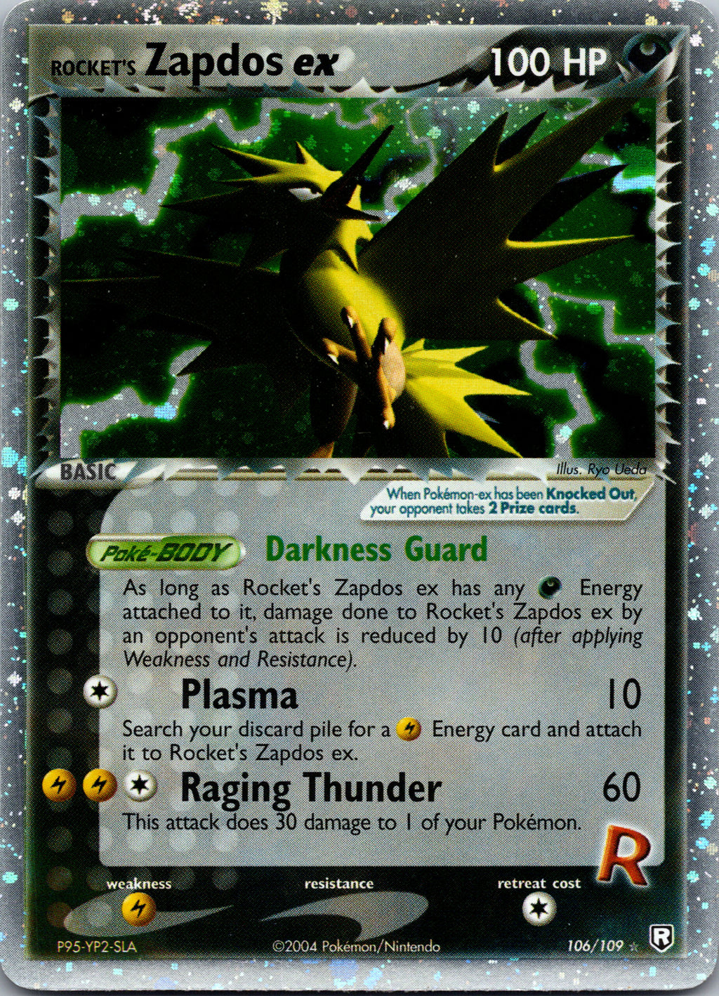 Rocket's Zapdos ex - front