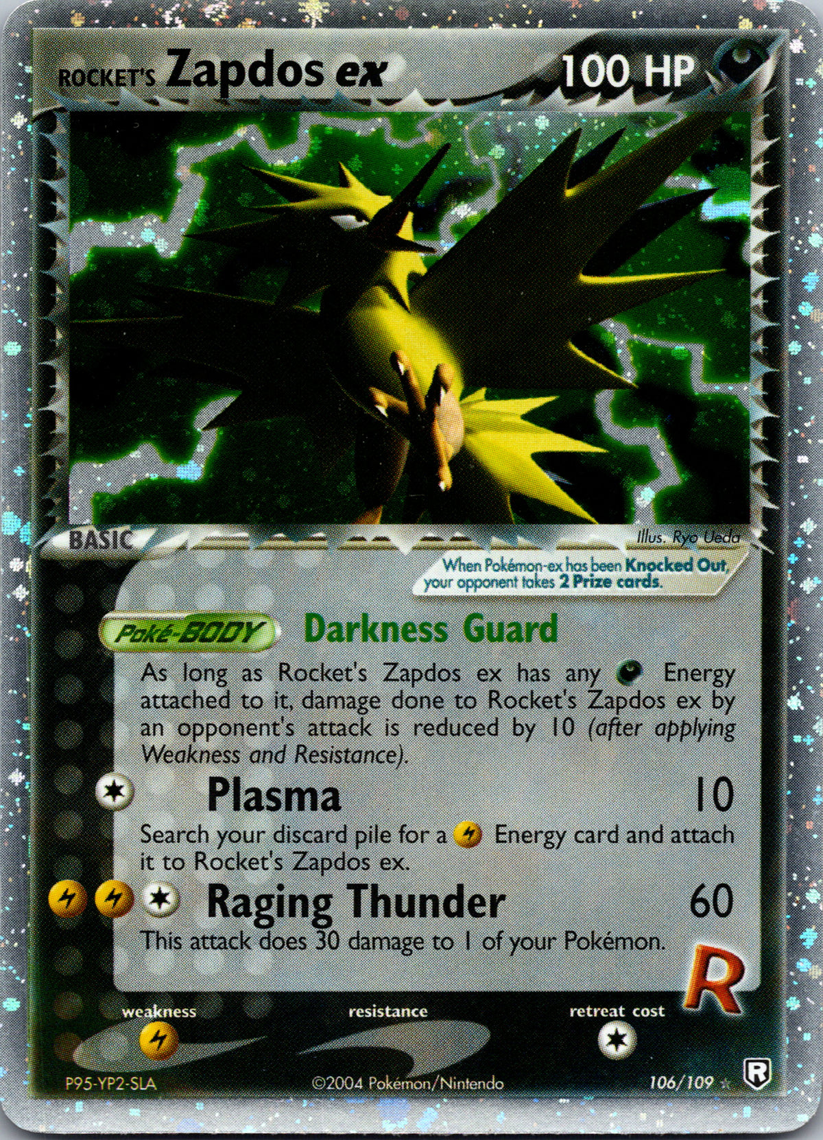 Rocket's Zapdos ex - front