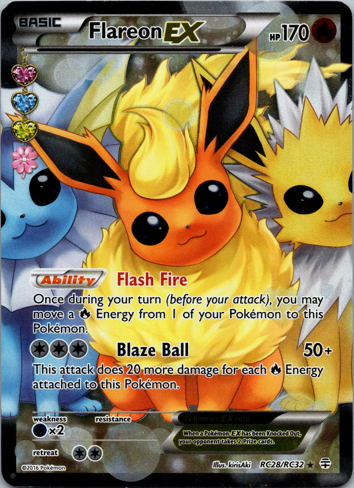 Flareon EX - front