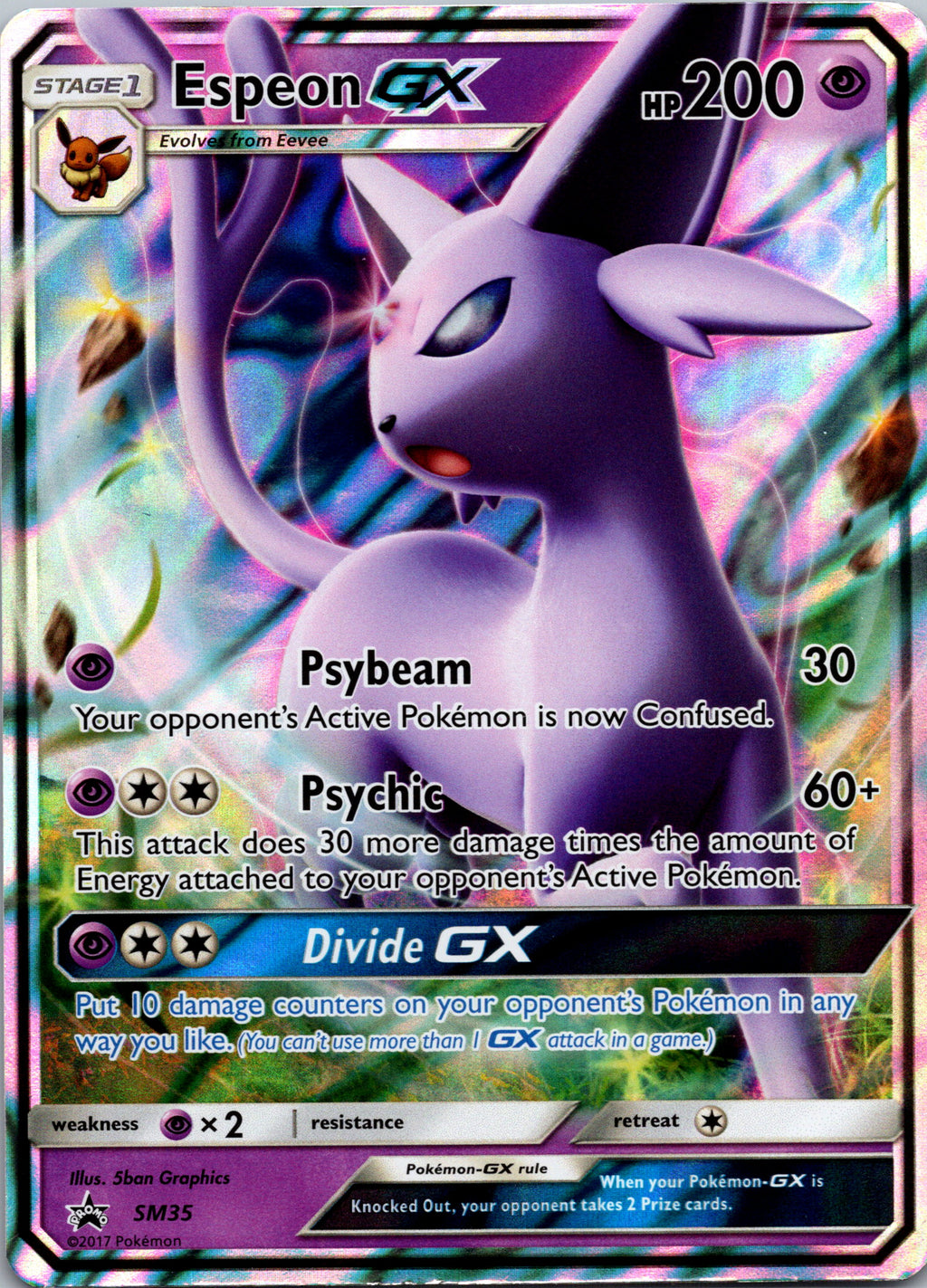 Espeon GX - front