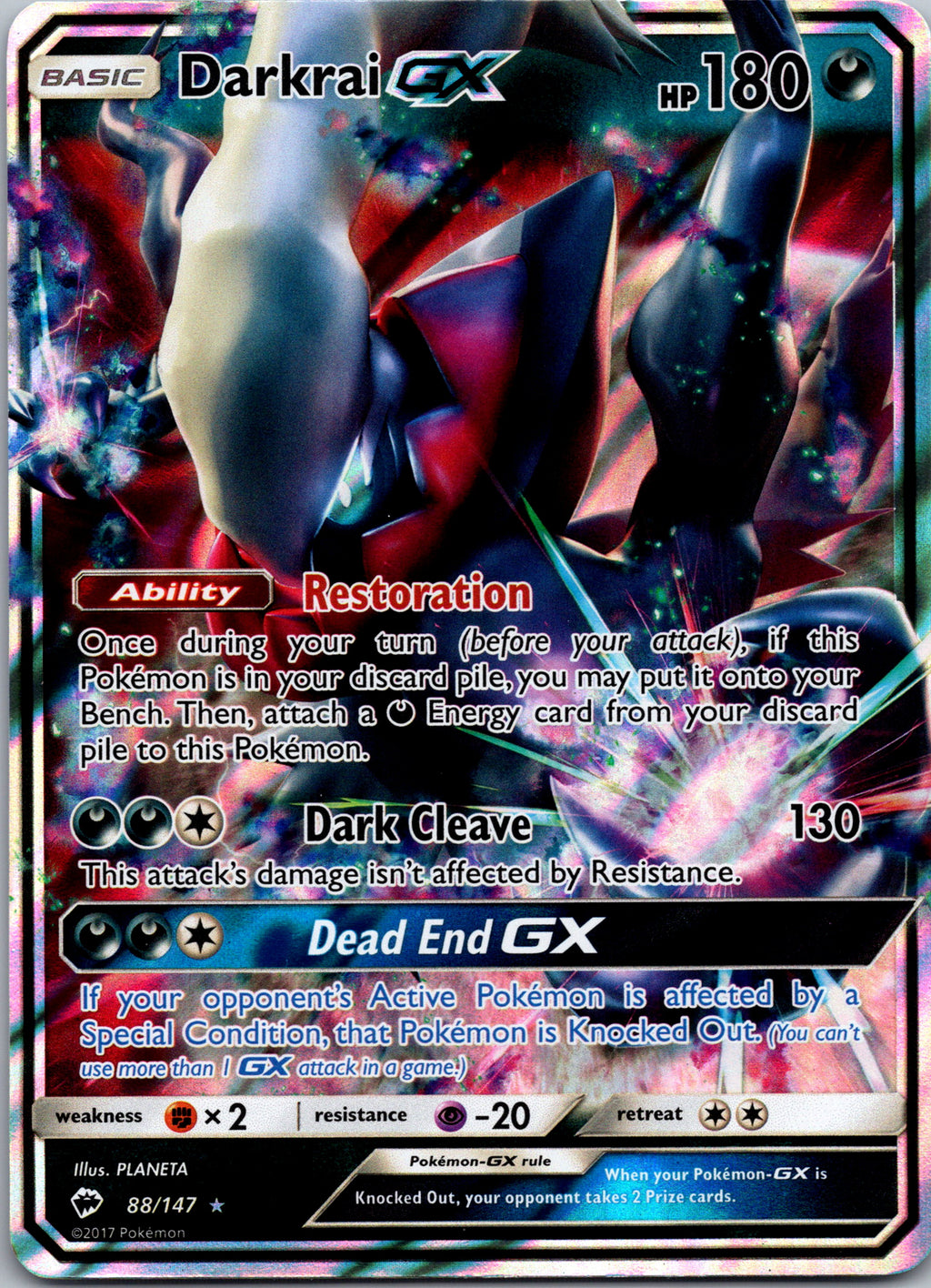 Darkrai GX - front