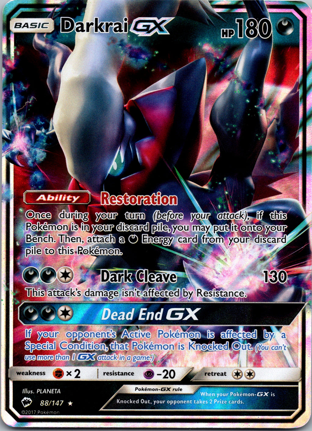 Darkrai GX - front