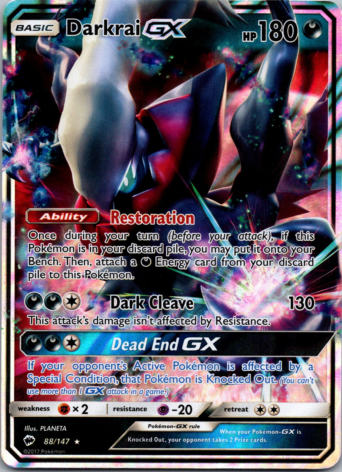Darkrai GX - front