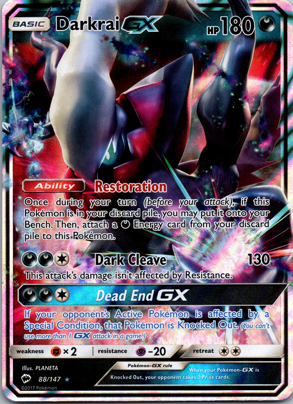 Darkrai GX - front