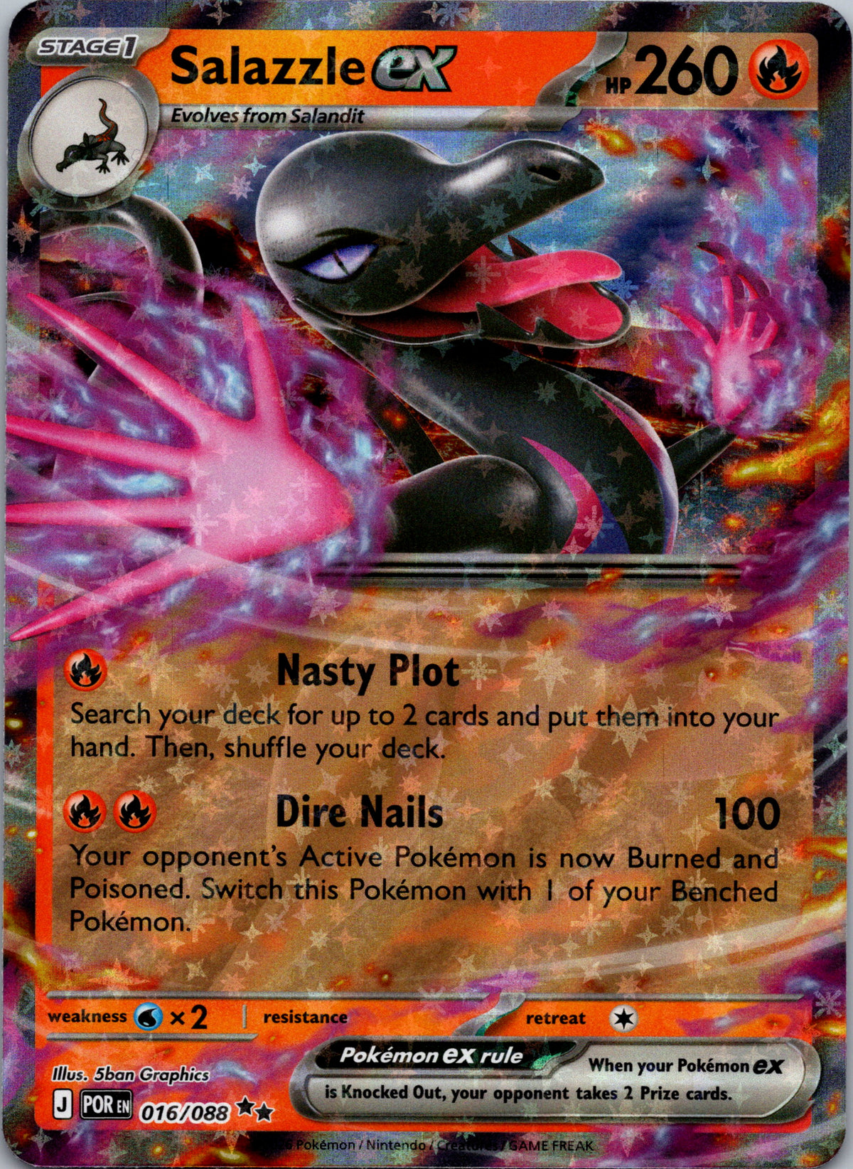 Salazzle ex - front