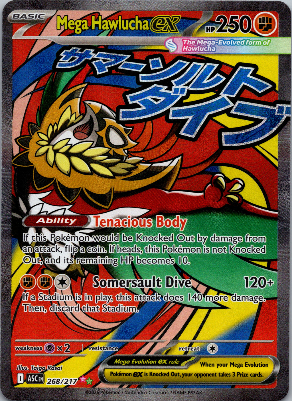 Mega Hawlucha ex - front