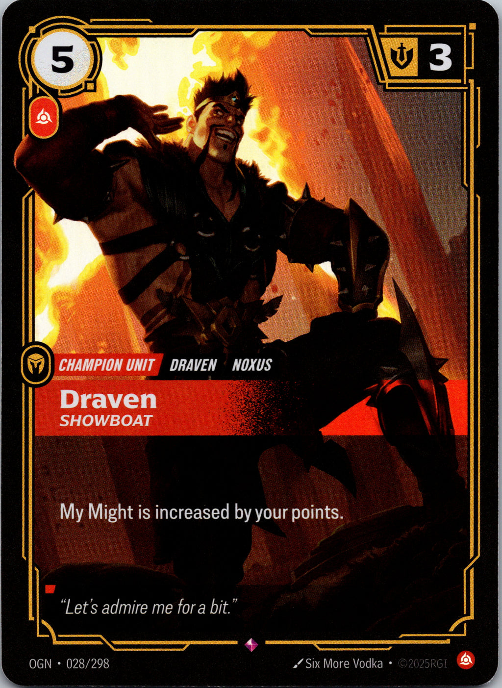 Draven - Showboat - front