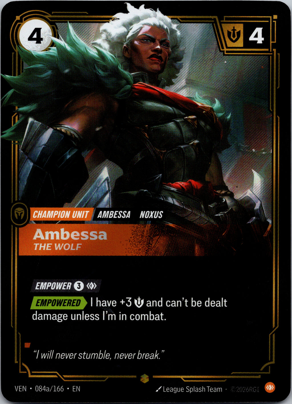 Ambessa, The Wolf - front