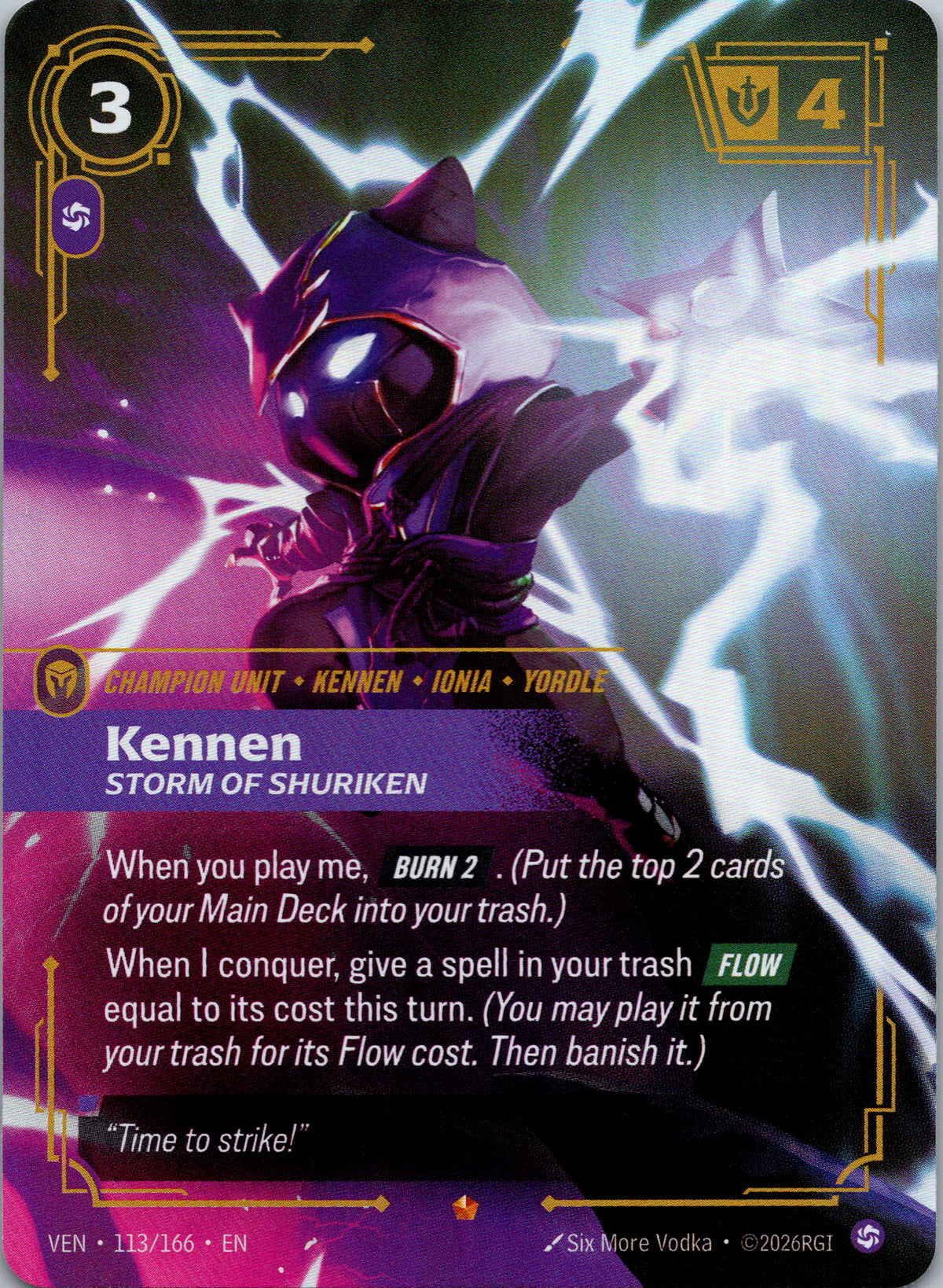 Kennen, Storm of Shuriken - front