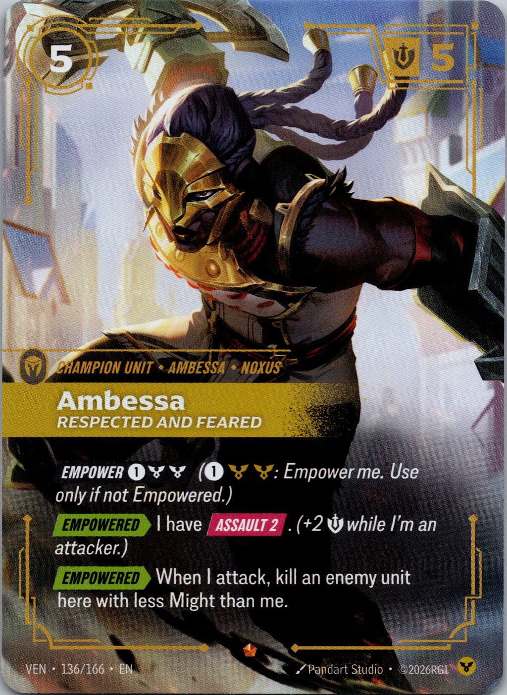 Ambessa, Respected and Feared - front