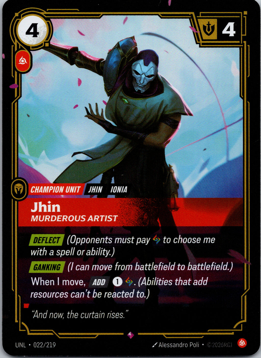 Jhin - Murderous Artist - front