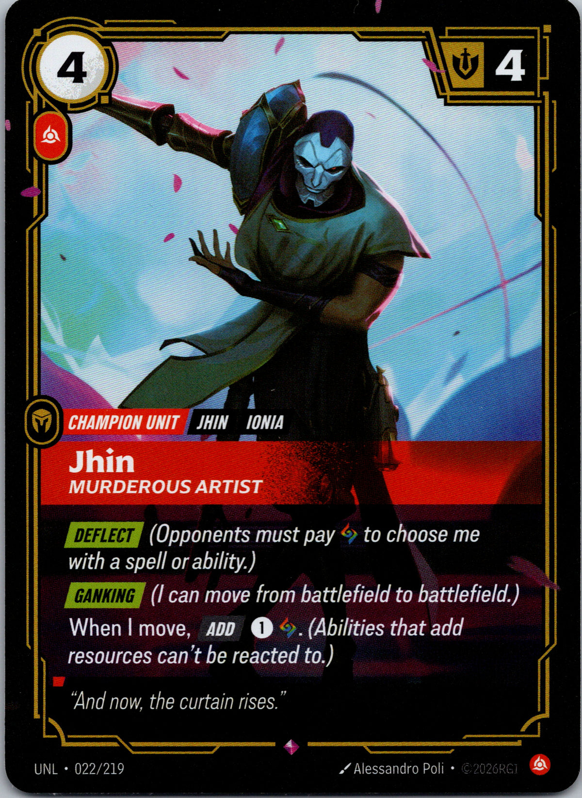 Jhin - Murderous Artist - front