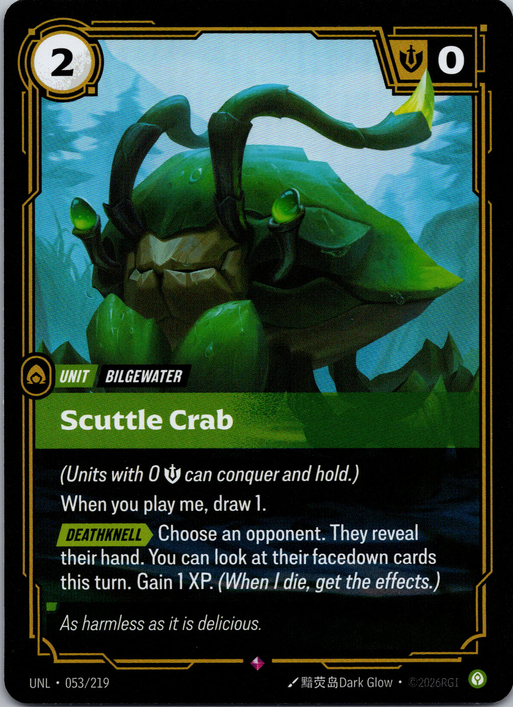 Scuttle Crab - front
