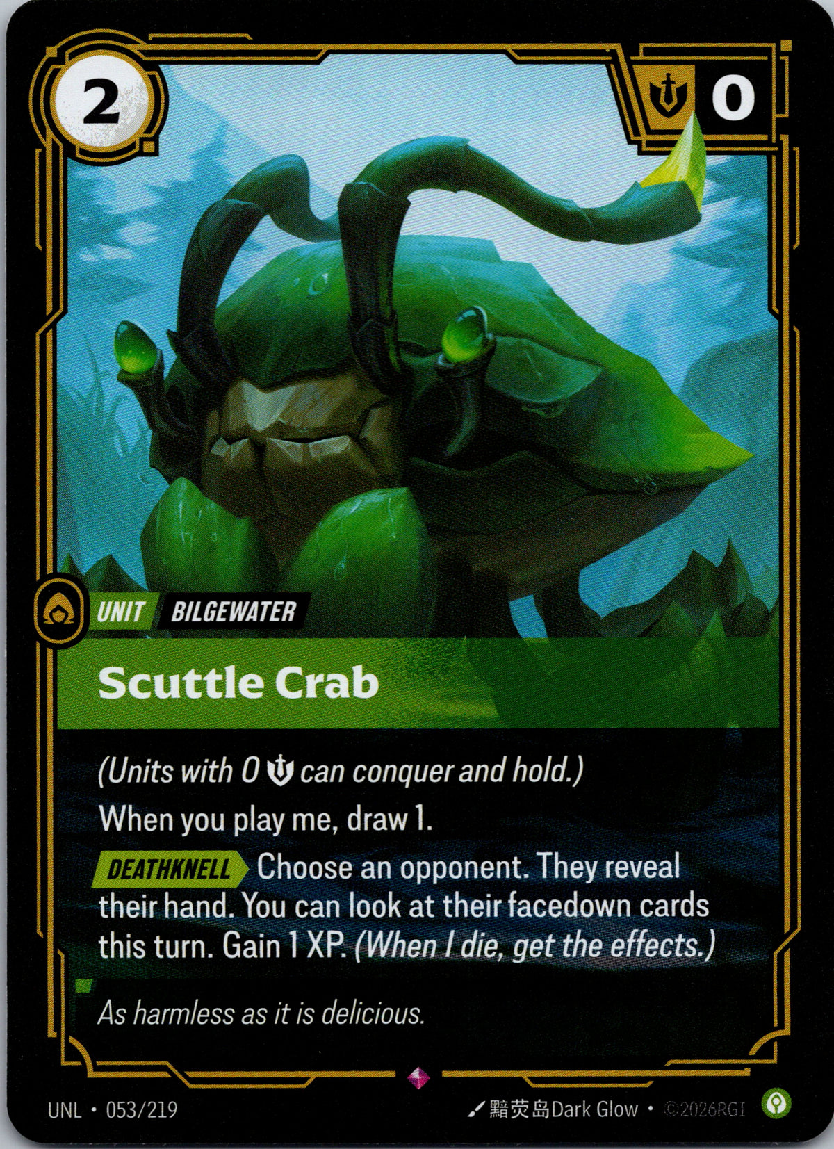 Scuttle Crab - front