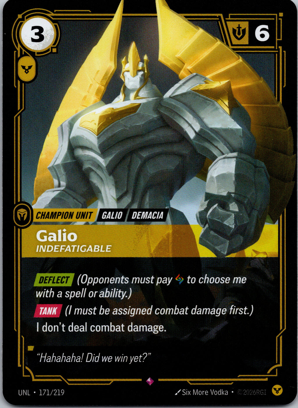 Galio - Indefatigable - front