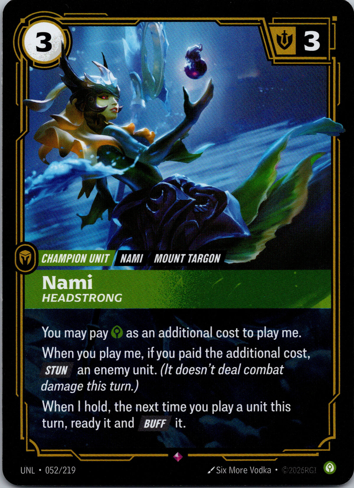 Nami - Headstrong - front
