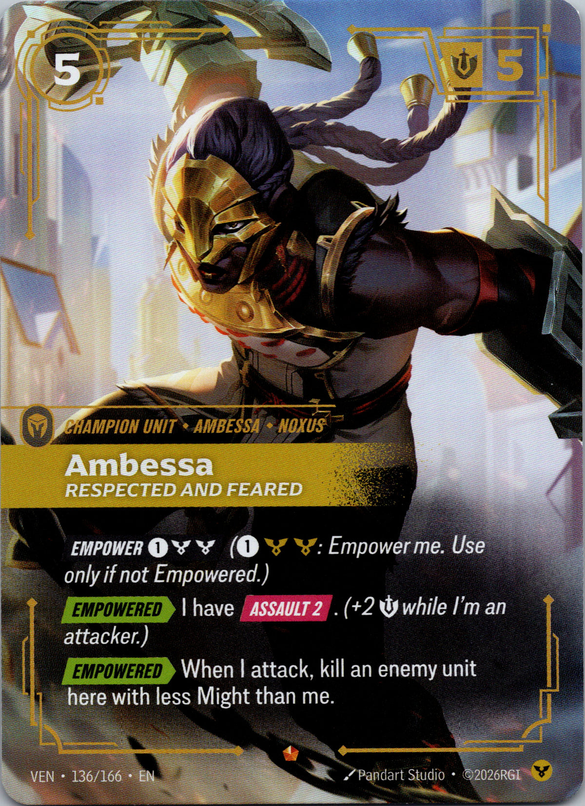 Ambessa, Respected and Feared - front