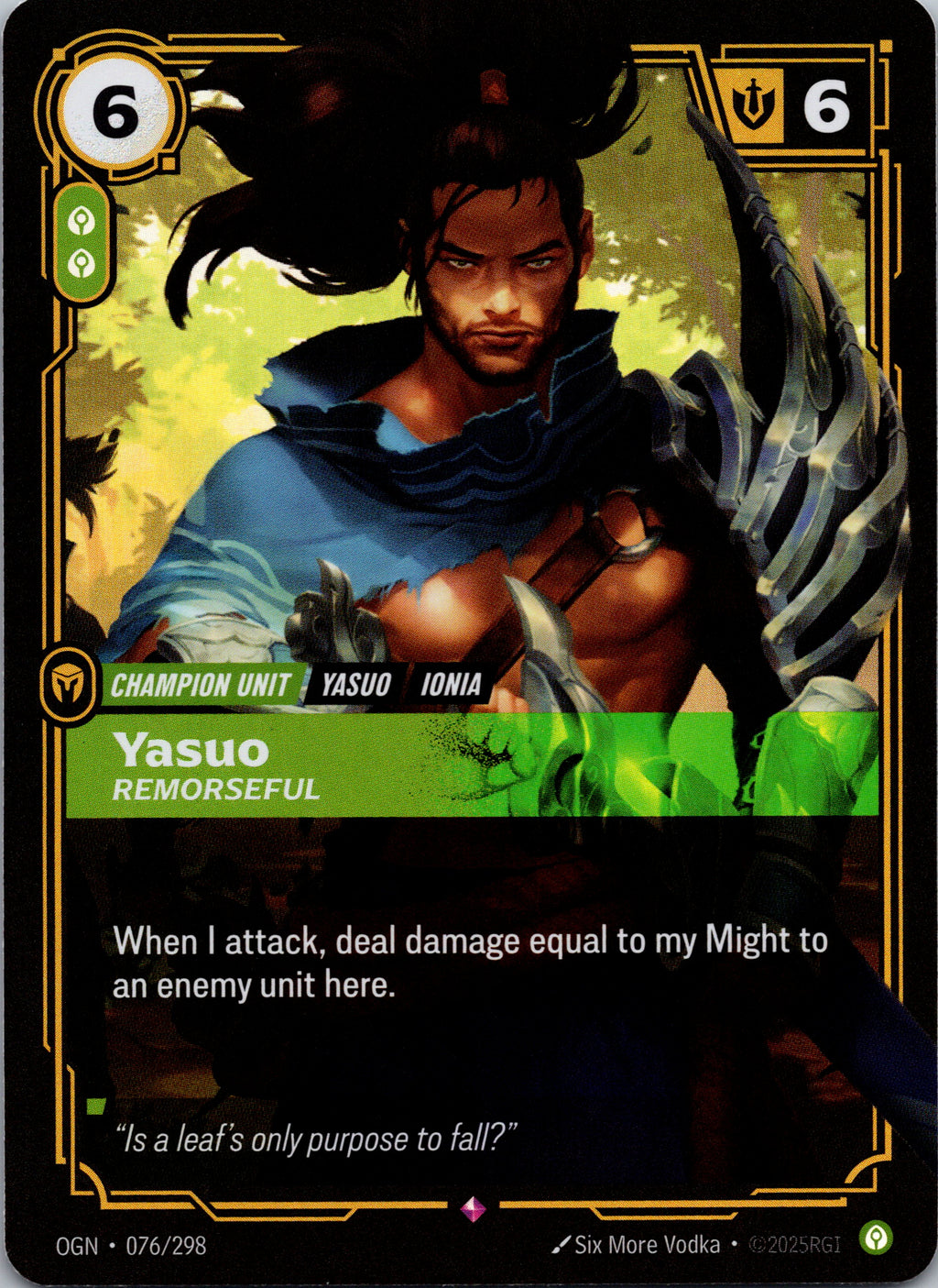 Yasuo - Remorseful - front